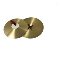 Alloy Marching Ride Cymbals Professional 6-18 inch Sizes for Marching Band Drumline Durable Percussion Instrument