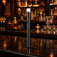 Mini briquet électrique portable rechargeable, allume-feu à arc sans flamme avec chargement USB, petit format de poche pour bougies, barbecue, cuisine