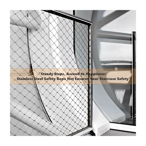 उद्यान बाड़, पशु पिंजरे, उच्च ऊंचाई विरोधी गिरावट और खेल बॉल नेट के लिए बहु-उपयोग स्टेनलेस स्टील वायर रस्सी - Product Image 3