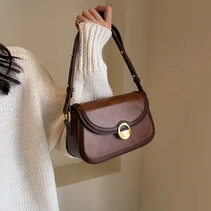 Bolso bandolera de hombro para mujer precio barato al por mayor para mujer bolso cruzado bonito con cerrojo