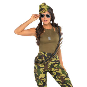 Juguete de plástico cinturón de bala falsa Ejército Soldado Rifle Sash Deluxe cinturón de bala accesorio de <span class=keywords><strong>disfraz</strong></span> - Product Image 5