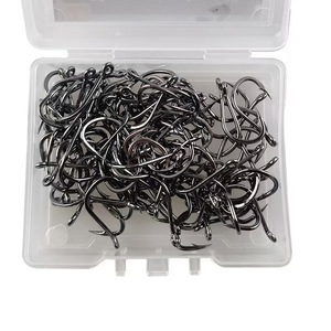 ISEAMA Ringed Iseni Fishing <strong>Hooks</strong> - Offset Point, Barbed, Non-Ghost Tooth, Boxed Angling Accessories with <strong>Loop</strong> - Product Image 4