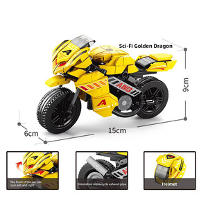 Cậu bé quà tặng 286 mảnh DIY xe máy mô hình khối xây dựng <span class=keywords><strong>Set</strong></span> nhựa xe máy đồ chơi cho các lứa tuổi 5-7 năm - Product Image 2