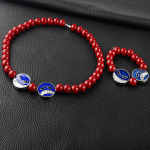 <span class=keywords><strong>Set</strong></span> di gioielli Anime di moda cartone animato perline rosse gioielli all'ingrosso collana bracciale per bambini gioielli <span class=keywords><strong>Set</strong></span> - Product Image 3