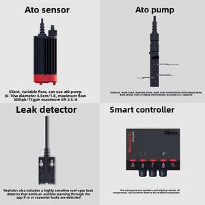 레드시 3-in-1 리프ATO+ 스마트 아쿠아리움 ATO 리필 시스템, 해수 산호초 어항용 온도 모니터 및 누수 감지기 - Product Image 4