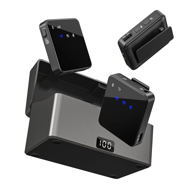 M2 Live Streaming Dynamic Microphone with PK Avoidance Fast Charging for Bluetooth Technology Wireless XLR Connector