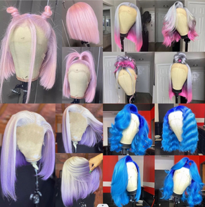 Perruques en dentelle complète en cheveux cambodgiens en gros, 100% cheveux humains, <span class=keywords><strong>perruque</strong></span> courte en cheveux humains japonais, <span class=keywords><strong>perruque</strong></span> en <span class=keywords><strong>dreadlocks</strong></span>, perruques en cheveux humains coupe pixie - Product Image 5