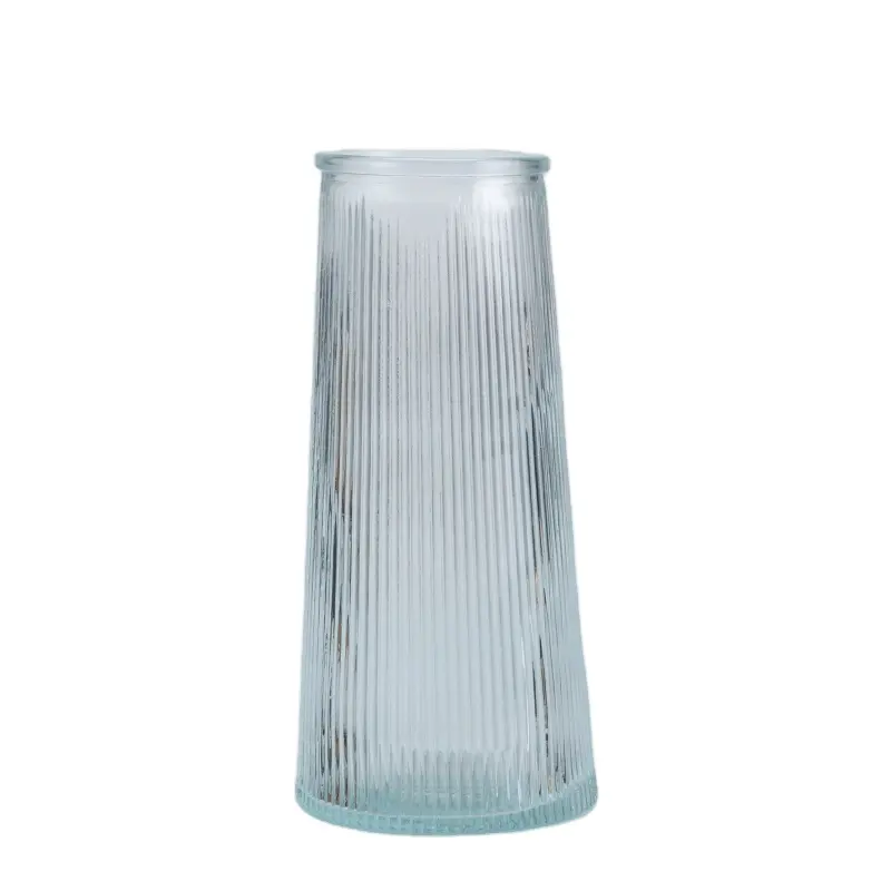 Moderne neue Art einzigartige Glas vasen Hochzeit Herzstück Glas blumenvase große reversible klare Kristall vase