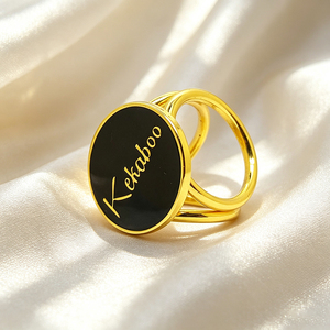 Customized Metal <b>Badge</b> Circular Engraved Luxury <b>Pin</b> On Nickel-Free Fashion Statement Piece - Product Image 1