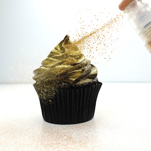 Polvere Glitterata Commestibile Super Oro Titanio INTENSE, Pigmento Inorganico in Polvere Solida 10-60um, Colorante Alimentare - Product Image 2