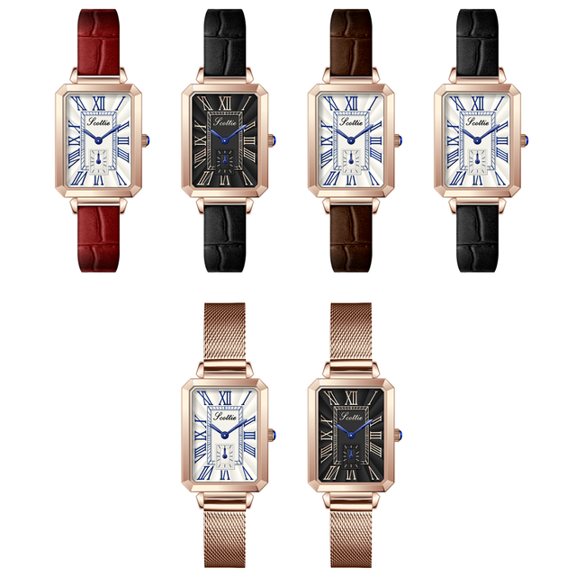 Scottie Luxury Watches Women Fashion Quartz Watches Female Wholesale Ladies Watch Leather Wrist Watches