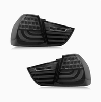 Luz Trasera Modificada para BMW Serie 3 E90, Conjunto de Luces Traseras de Fibra Óptica I318 I320, Luz Trasera LED Modificada 2005-2008