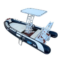 Bateau en aluminium plat Hedia de 16 pieds, bateau gonflable de 480 cm, bateau de pêche de luxe