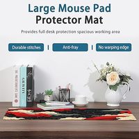 Tapis de souris de jeu anti-rayures à motif de dessin animé Wave Expansion, grande base antidérapante, bord cousu, logo personnalisé, tapis de bureau en stock