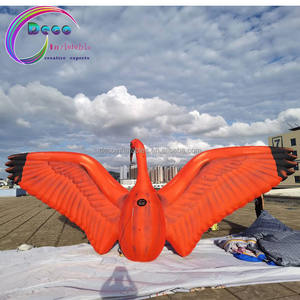 Flamingo <span class=keywords><strong>Inflable</strong></span> <span class=keywords><strong>Gigante</strong></span> Publicitario / Modelo de Animal Grulla Roja de Patas Largas, Grulla Roja <span class=keywords><strong>Inflable</strong></span> - Product Image 6