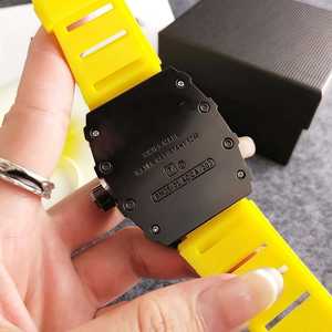 <b>Black</b> ceramic barrel <b>watch</b>, double tourbillon <b>watch</b>, fashion sports racing quartz <b>watch</b>, curved mirror men's <b>watch</b> - Product Image 3