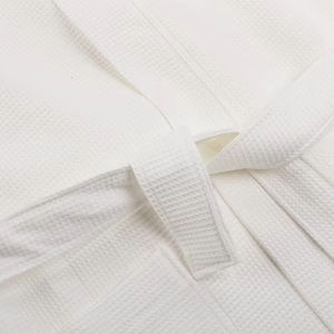 Di alta qualità Unisex cotone Waffle accappatoio di design stile alberghiero traspirante vendita calda fabbrica ODM fornitura per gli uomini delle donne - Product Image 4