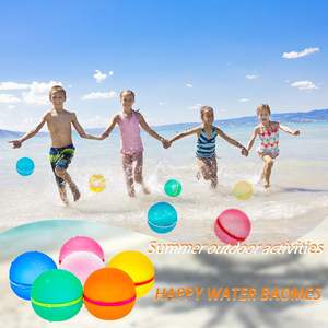 Plage Fun boules d'eau magnétiques Silicone rechargeable <span class=keywords><strong>jeu</strong></span> de <span class=keywords><strong>combat</strong></span> de l'eau jouet de plein air ballons d'eau colorés pour les Promotions - Product Image 2
