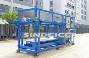 เครื่องทำน้ำแข็งบล็อกอุตสาหกรรม SINDEICE ขนาด 2 ตัน 220V ระบบทำความเย็นด้วยอากาศ สแตนเลส 304 ควบคุมอัตโนมัติด้วย PLC ความแม่นยำสูง ผลิตน้ำแข็งได้ 10 กก. - Product Image 5