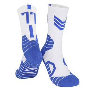 Calcetines de baloncesto para adultos, hombres, niños, jóvenes, largos, de longitud media, absorbentes del sudor, antideslizantes, de poliéster y algodón, deportes profesionales - Product Image 4