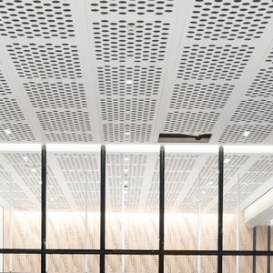 Plafonds en aluminium architecturaux attrayants, <span class=keywords><strong>isolation</strong></span> thermique, 600X600, dalles de <span class=keywords><strong>plafond</strong></span> en aluminium perforées à poser - Product Image 5