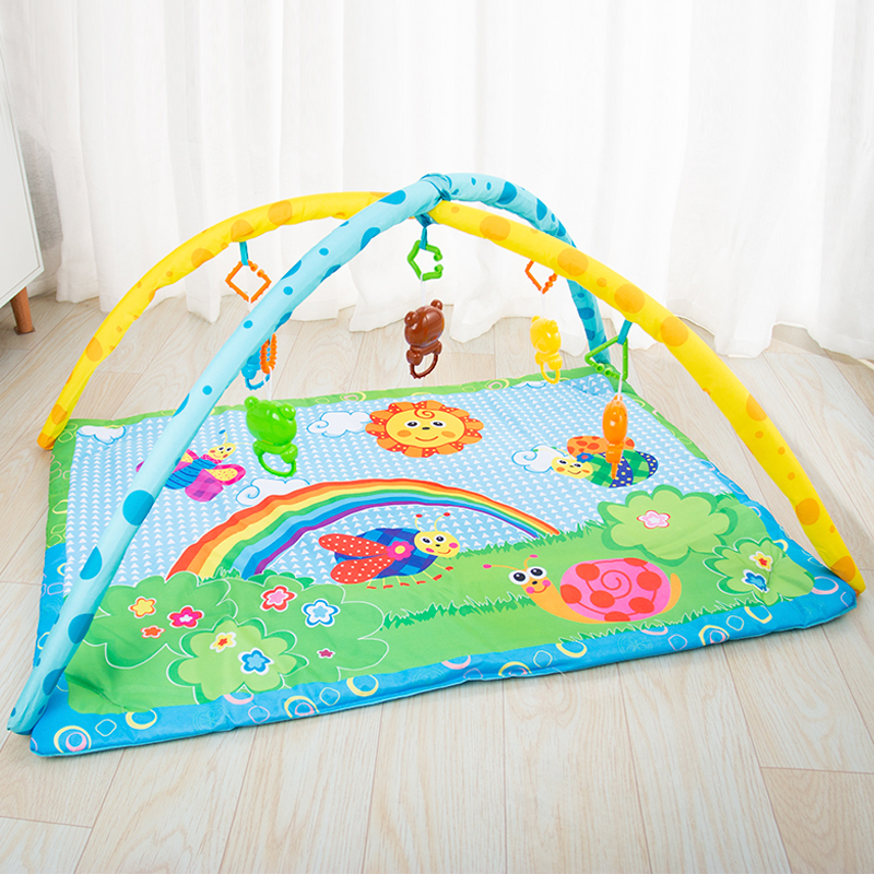 Оптовая продажа, игрушки для новорожденных En71, складной мягкий хлопковый Детский напольный коврик для ползания в тренажерном зале, детский игровой коврик