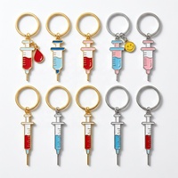 Porte-clés en métal estampé personnalisable, style rétro science-fiction, en acier inoxydable moulé sous pression, léger, pour cadeaux promotionnels de startups technologiques