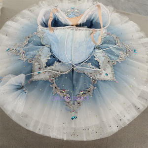 Profesional de alta calidad tamaño niños niñas mujeres adultos rendimiento desgaste <span class=keywords><strong>Pavo</strong></span> <span class=keywords><strong>Real</strong></span> azul Ballet tutú - Product Image 6