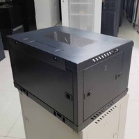 Armoire serveur murale en acier laminé à froid de 19 pouces 6U, économiseur d'espace, rack réseau