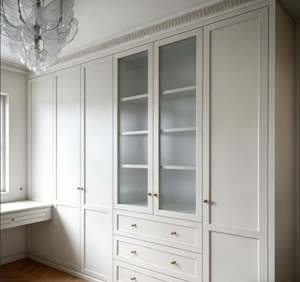 Armario de Madera Personalizado BALOM, Armario de Dormitorio con Espejo, Muebles de Armario de Tamaño Personalizado para el Hogar y Hoteles - Product Image 1