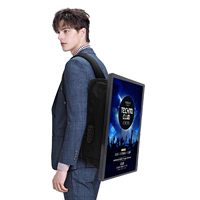 Pantalla LCD Electrónica para Publicidad Exterior, Mochila LED, Reproductores Móviles para Publicidad Exterior
