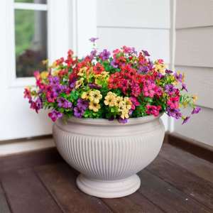 <span class=keywords><strong>Fleurs</strong></span> <span class=keywords><strong>artificielles</strong></span> réalistes pour l'extérieur, résistantes aux UV, <span class=keywords><strong>bouquet</strong></span> de <span class=keywords><strong>fleurs</strong></span> sauvages mélangées pour la décoration d'automne du jardin, du porche, <span class=keywords><strong>des</strong></span> jardinières et de la maison - Product Image 2