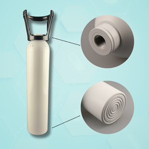 ZX Iso7866 0.29L-54L Áp Lực Cao 50L Y Tế AA6061-T6 Nhôm Oxy Xi Lanh 200bar/300bar Khẩn Cấp Y Tế Khí - Product Image 2