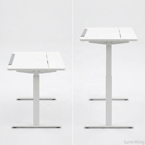 <span class=keywords><strong>Table</strong></span> <span class=keywords><strong>de</strong></span> <span class=keywords><strong>Chevet</strong></span> Électrique Intelligente Saint Wing DF015 - Bureau Mobile à Cadre en C Inclinable et Réglable en Hauteur (71-121 cm) avec Mémoire - Product Image 2
