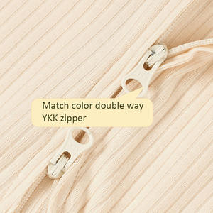 滑り止めフーティーベビーガールズボーイズレオタードベビーパジャマジッパーベビーワンシーボディスーツ - Product Image 5