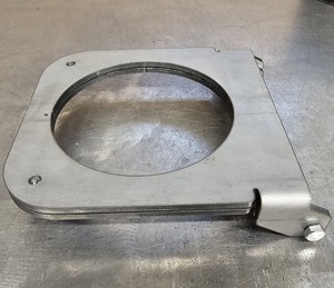 Charnière de fumoir pliable en acier robuste OEM, prédécoupée avec bride amovible, pour la construction de foyers de barbecue Texas - Product Image 3