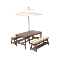 Ensemble table et chaises d'extérieur pour enfants, jardin, terrasse, cour, mobilier de jeu pour enfants, bureau et siège pour tout-petits