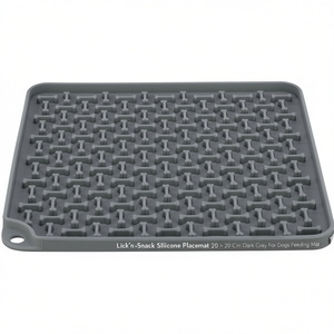 Tapete de Silicona para Perros Lick'n'Snack, 20x20 cm, Gris Oscuro, para Alimentación - Product Image 2