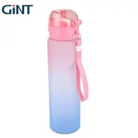 Gint 32oz प्रेरक ढाल BPA मुक्त जिम फिटनेस खेल Leakproof चौड़े मुंह Tritan प्लास्टिक की पानी की बोतल के साथ समय मार्कर