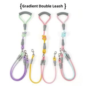 調整可能ナイロンウィーブ<span class=keywords><strong>2</strong></span>ヘッド1つのドラッグ<span class=keywords><strong>2</strong></span>つの犬調整可能リーシュトラクションロープ強力安全犬の交通リードリーシュアクセサリー - Product Image 6