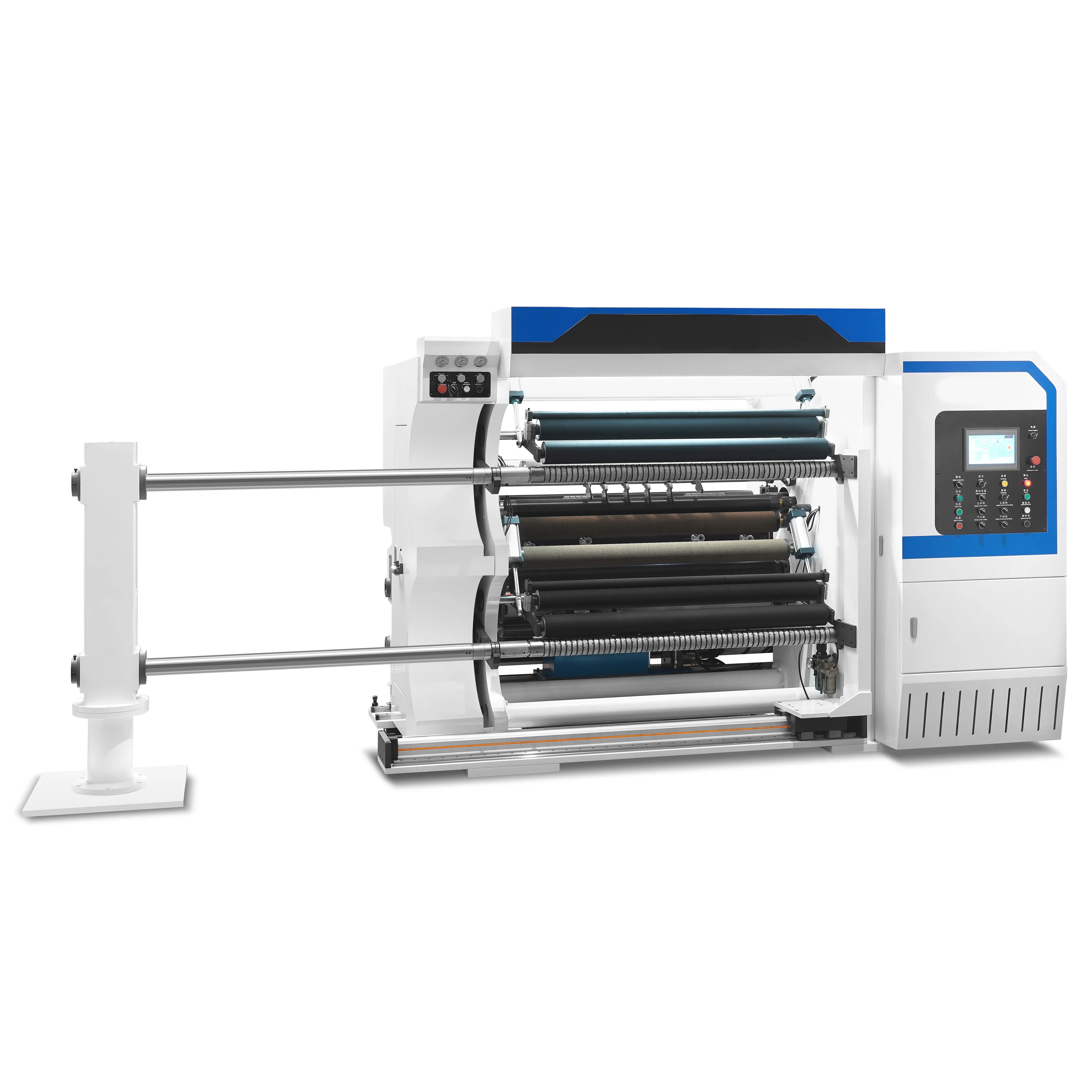Machine automatique de fabrication de ruban adhésif, machine de refendage de rouleaux jumbo de papeterie