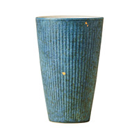 Tasse à thé artisanale en céramique gris-bleu et rouge silex, style chinois, pour maître de la théière, tasse individuelle pratique pour la maison et le bureau