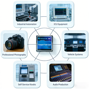 Carte CF 1 Go Carte mémoire CF originale PQI 1 Go pour appareil photo/moniteur/DVR/NVR - Product Image 2