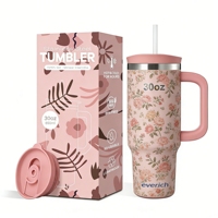Gobelet isotherme en acier inoxydable de 30 oz avec poignée, personnalisable avec logo ODM Everich, anti-fuite et sans BPA