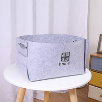 Panier à linge en feutre rectangulaire personnalisé avec poignée Bacs de rangement en cube à la mode pour vêtements et jouets