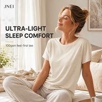 T-shirt pour homme JNEI, 100g, ultra léger, UPF 50, t-shirt anti-UV, 100% fibres modifiées, évacuation de l'humidité, t-shirt rafraîchissant, t-shirt de sommeil