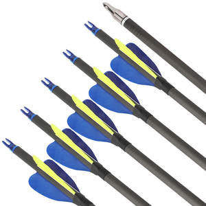 Arco da tiro con arco e <span class=keywords><strong>freccia</strong></span> con 2 "<span class=keywords><strong>cuore</strong></span> piuma d'anatra 32" 300-600 <span class=keywords><strong>freccia</strong></span> di carbonio puro con punta di <span class=keywords><strong>freccia</strong></span> rimovibile a grana 100 - Product Image 4