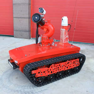 Robot de sécurité mobile avec châssis à chenilles, plateforme robotisée de lutte contre les incendies pour terrains difficiles - Product Image 2