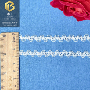 Cinta de Tul de 1 cm con Borde Doble Festoneado y Encaje de Malla, Colorida, para Ropa Infantil, Decoración de Muñecas <span class=keywords><strong>Barbie</strong></span>, Proyectos de Manualidades - Product Image 6