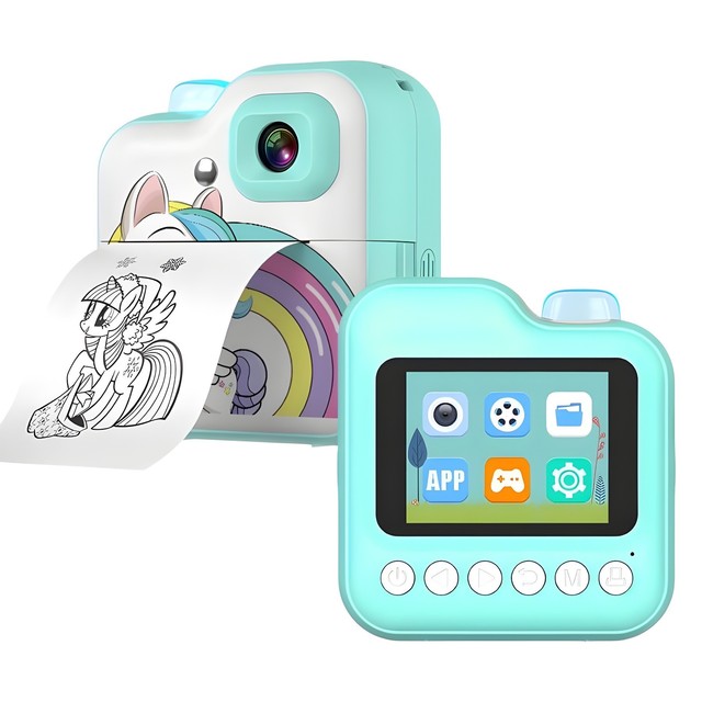 Factory Hot Selling Children's Camera Printer Real-Time Photo High-Definition Digital Mini for 57mm Paper in Stock